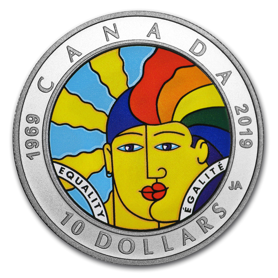 2019 Canada 1/2 oz Silver $10 Equality 2019 Canada 1/2 oz Silver $10 Equality